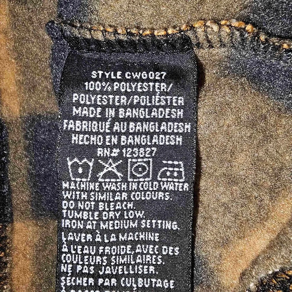 Canadian Weather Gear Mens‎ Orange Black Half Zip Pullover Sweater Large - Picture 6 of 6